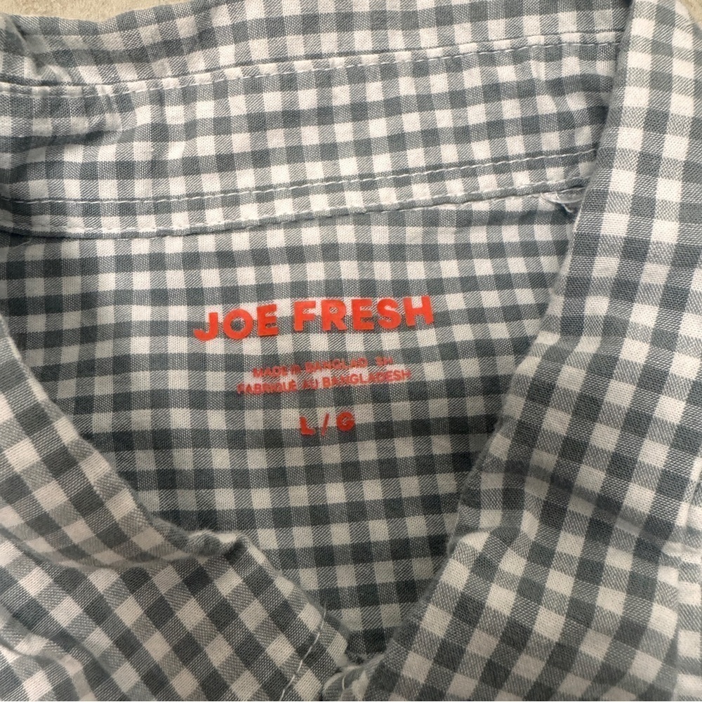 Joe Fresh check shirt button down - Picture 4 of 7
